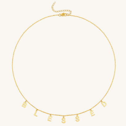 Blessed - Letter Chain necklace