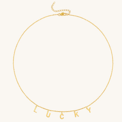 Lucky - Letter Chain necklace