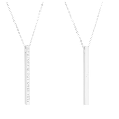 Silver My Story Is Not Over Yet Necklace - MantraBand