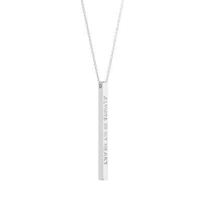 Silver Always in My Heart Necklace - MantraBand