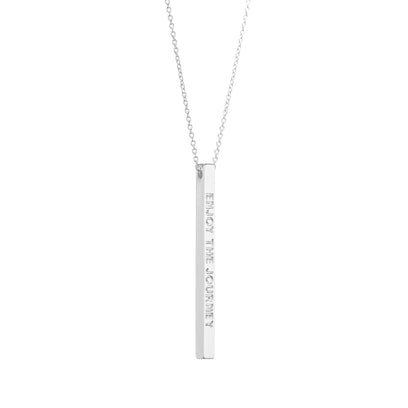 Silver Enjoy The Journey Necklace - MantraBand